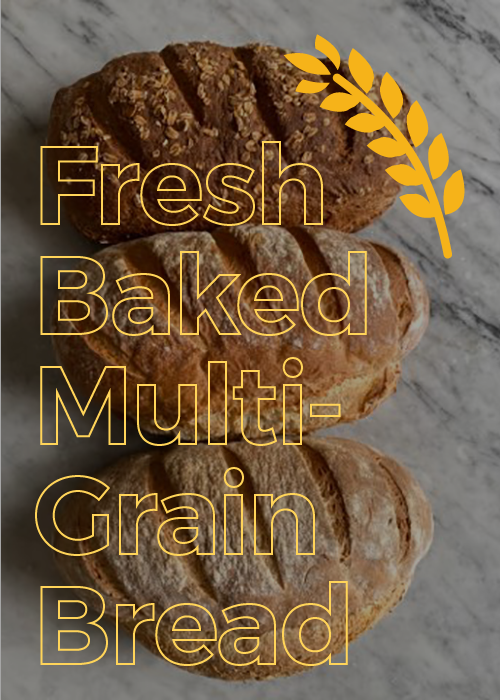 Fresh Baked Rustic Multigrain Bread
